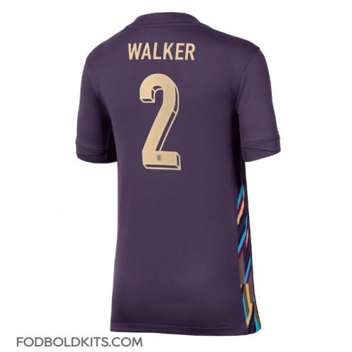 England Kyle Walker #2 Udebanetrøje Dame EM 2024 Kortærmet